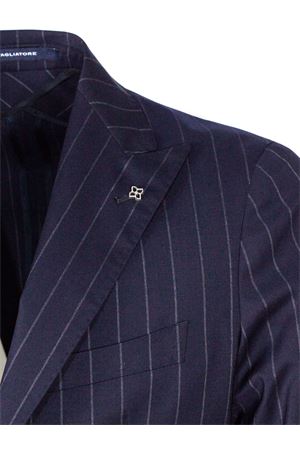 Tailored suit in dark blue Super 110's virgin wool TAGLIATORE | 2SMC26K11060094B3136