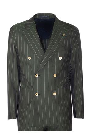 Double-breasted suit in 100% Super 130's wool TAGLIATORE | 2SVS20K11520125EV872