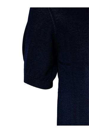 T-shirt in cotone blu TAGLIATORE | BURTONPWE26BLU