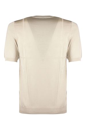 T-shirt in cotone beige TAGLIATORE | BURTONPWE26ECRU