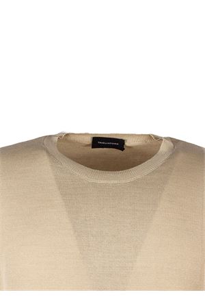 T-shirt in cotone beige TAGLIATORE | BURTONPWE26ECRU