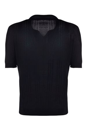 Black silk polo shirt TAGLIATORE | DARNELGSE26099