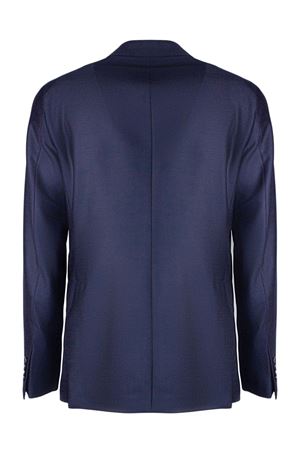 Giacca sartoriale doppiopetto in lana vergine blu TAGLIATORE | GWARNER2DK150155B3198