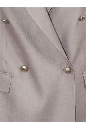 Tailored beige linen waistcoat TAGLIATORE | JBERNICE340021ET818