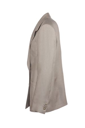 Beige linen double-breasted blazer TAGLIATORE | JNAYADE10L340021ET818