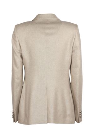 Beige silk double-breasted blazer TAGLIATORE | JPARIGI10B440044A1019