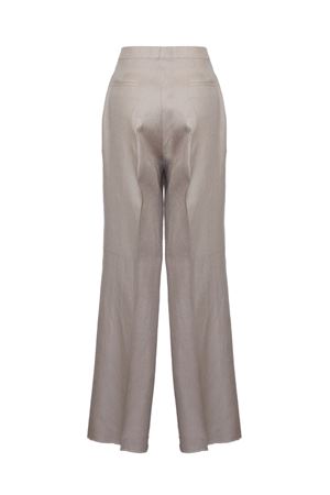 Beige linen trousers TAGLIATORE | PADIMA340021ET818