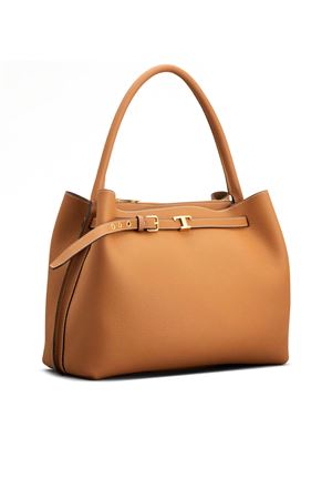 Borsa a Mano in Pelle Marrone Piccola TOD'S | XBWTIMJ0200WKAS410