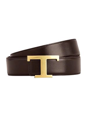 T Timeless Reversible Belt in Brown Leather TOD'S | XCMCQR55100CPE0ZIH