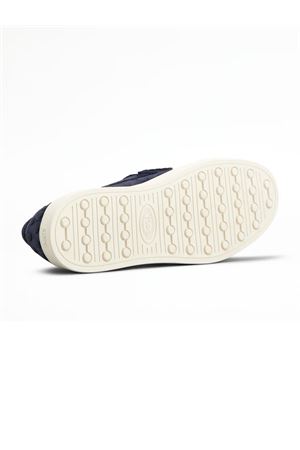Mocassino in pelle di vitello scamosciata blu TOD'S | XXM04L00640RE0U820