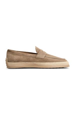Mocassino in Pelle Scamosciata Beige TOD'S | XXM0TV0FQ80BYEC407