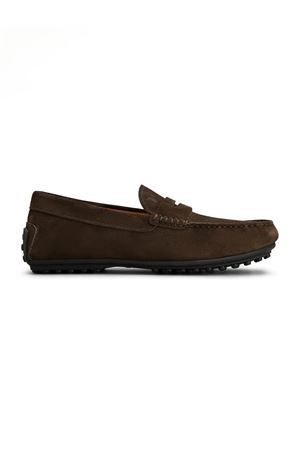 City Gommino Loafers in Suede Marrone TOD'S | XXM76L0JM30RE0S800