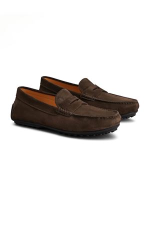 City Gommino Loafers in Suede Marrone TOD'S | XXM76L0JM30RE0S800