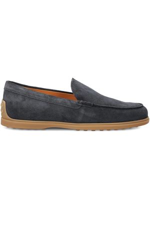 Mocassino Pantofola in Pelle Scamosciata blu TOD'S | XXM78L0AJ30RE0U835