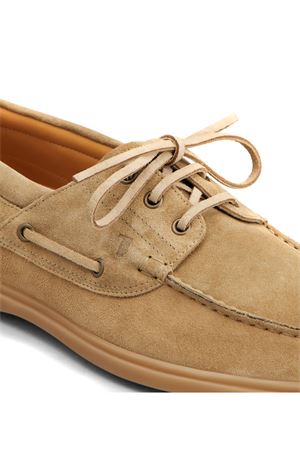 Scarpa da Barca in Pelle Scamosciata beige TOD'S | XXM78L0JP00RE0C801