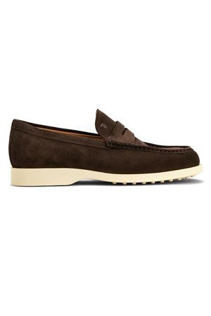 Mocassino In Pelle Scamosciata Marrone TOD'S | XXM98L0KC00M8WS800