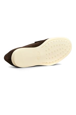 Mocassino In Pelle Scamosciata Marrone TOD'S | XXM98L0KC00M8WS800