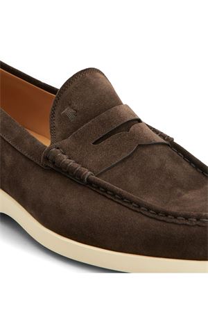 Mocassino In Pelle Scamosciata Marrone TOD'S | XXM98L0KC00M8WS800