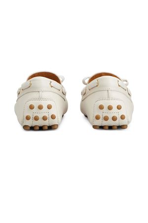 Gommino Loafers in White Leather TOD'S | XXW22L0KB00N6MB015