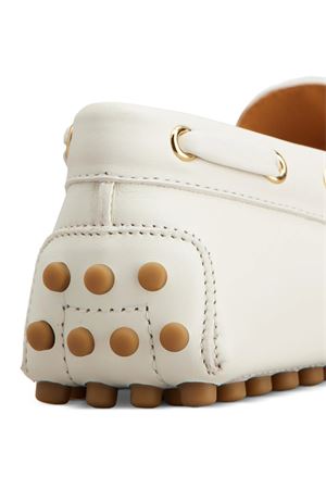 Gommino Loafers in White Leather TOD'S | XXW22L0KB00N6MB015