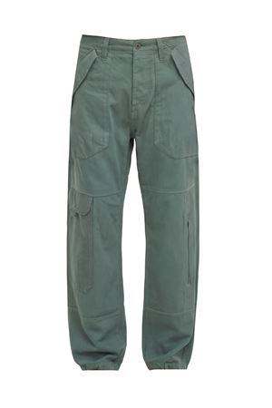 Pantaloni Cargo in cotone verde TRC | TRC007305C3218EP023
