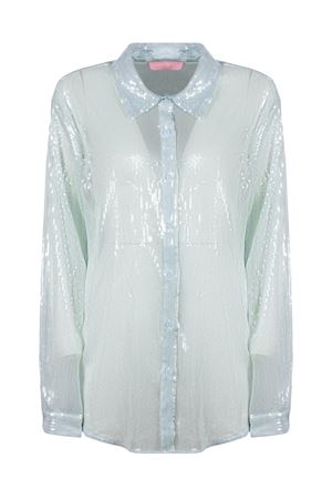 Light blue sequinned shirt TWENTYFOURHAITCH | A0086AZZURROCHIARO