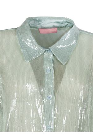 Light blue sequinned shirt TWENTYFOURHAITCH | A0086AZZURROCHIARO
