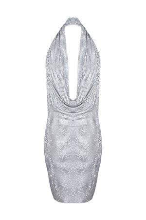 A mini dress crafted from stretch silver jersey TWENTYFOURHAITCH | A0127ARGENTO