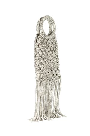 Maronti bag in silver rhinestone knit TWENTYFOURHAITCH | BAG0004562PARG