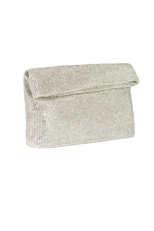Varadero mini clutch bag in rhinestone knit TWENTYFOURHAITCH | BAG0005362PARG