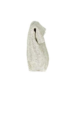 Varadero mini clutch bag in rhinestone knit TWENTYFOURHAITCH | BAG0005362PARG