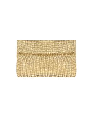 Varadero mini clutch bag in rhinestone knit TWENTYFOURHAITCH | BAG0005362PORO