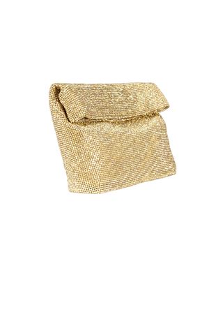 Varadero mini clutch bag in rhinestone knit TWENTYFOURHAITCH | BAG0005362PORO