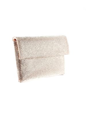 Nyalis clutch bag in light powder pink rhinestone knit TWENTYFOURHAITCH | BAG0006262PCIP