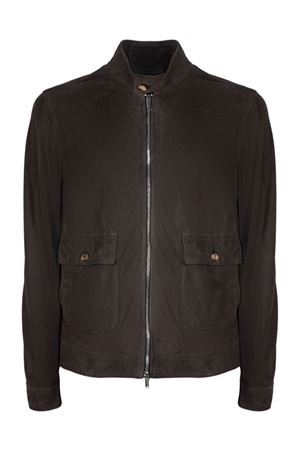 Giacca Plutone in camoscio marrone VOLFAGLI | PLUTONEQTMORO