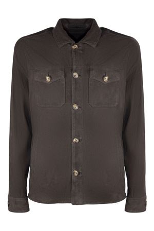 Giacca Urano in camoscio marrone VOLFAGLI | URANOQTMORO