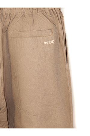 Pantalone misto lino marrone WOC | 026PA145LI11