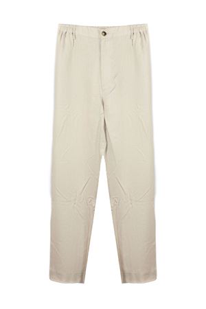 Pantalone misto lino beige WOC | 026PA145LI43