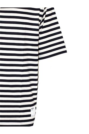 Polo in cotone bianco crema e nero WOC | 026PO176RI104