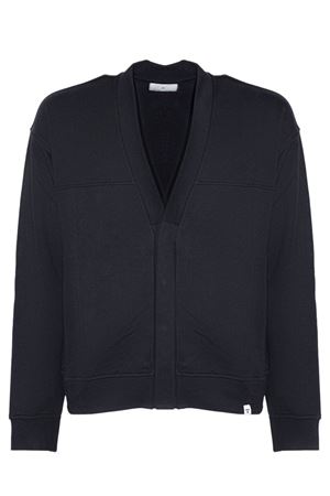 Cardigan in cotone nero WOC | 026SW127FL09