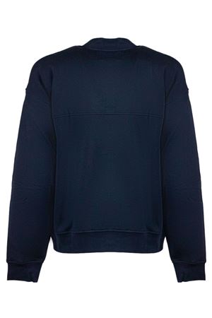 Cardigan in cotone blu scuro WOC | 026SW127FL23