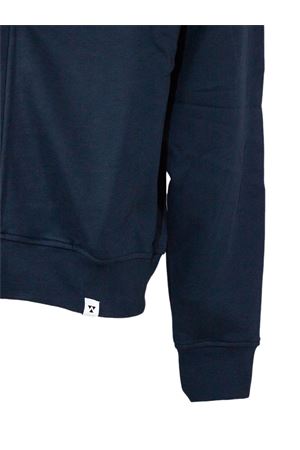 Cardigan in cotone blu scuro WOC | 026SW127FL23