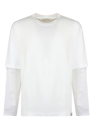 Maglia bianca in cotone WOC | 026TS087JE116