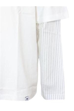 Maglia bianca in cotone WOC | 026TS087JE116