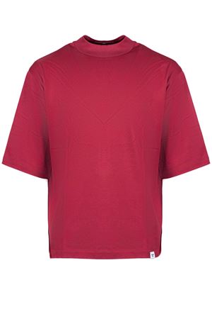 T-shirt in cotone rosso WOC | 026TS174JE110