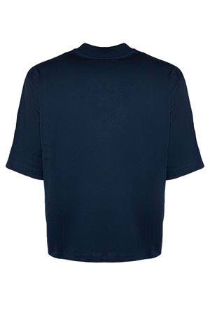 T-shirt in cotone blu scuro WOC | 026TS174JE23