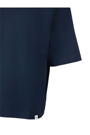 T-shirt in cotone blu scuro WOC | 026TS174JE23