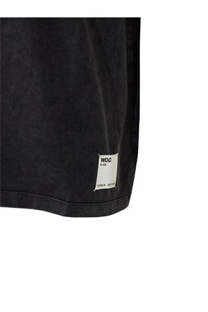T-shirt in cotone grigio scuro WOC | 026TS180BO112