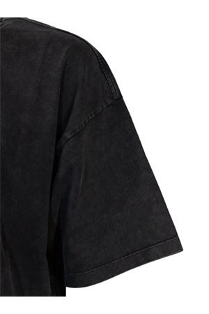 T-shirt in cotone grigio scuro WOC | 026TS180BO112