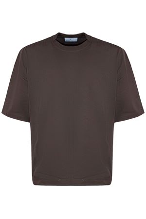 T-shirt in cotone marrone WOC | 026TS180BO43